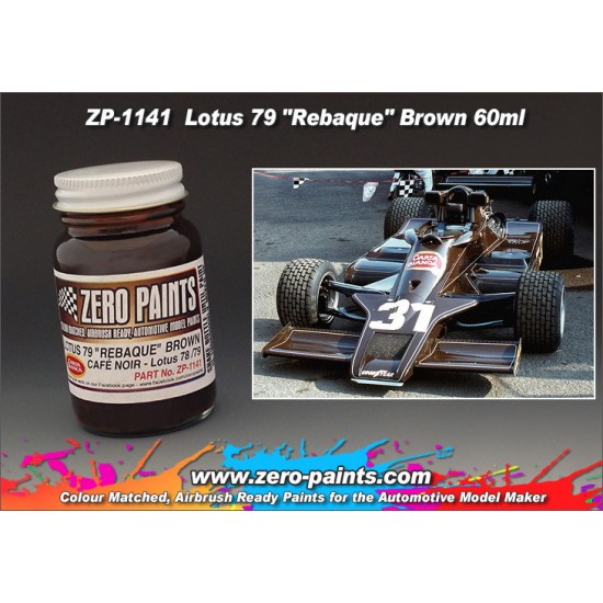 Lotus 79 Team Rebaque Cafe Noir (Carta Blanca) Brown Paint 60ml