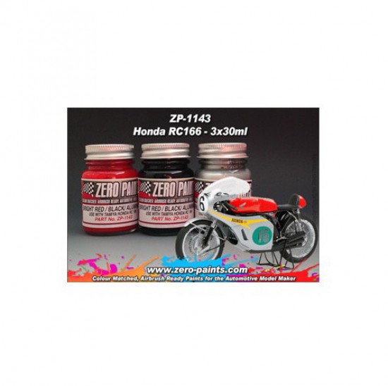 Honda RC166 Paint Set for Tamiya kits 3x30ml