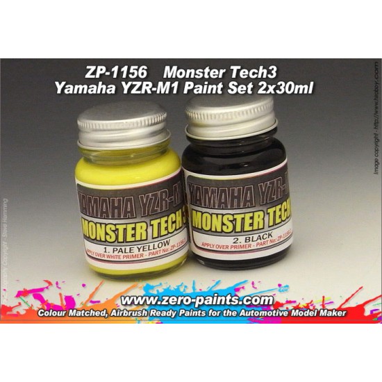 Monster Tech3 Yamaha YZR-M1 Paint Set for Tamiya kits 2x30ml