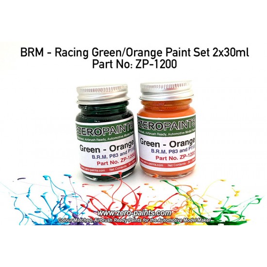 BRM - Racing Green/Orange Paint Set 2x30ml