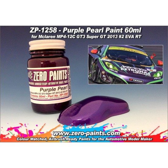 Purple Pearl Paint (Mclaren MP4-12C GT3 Super GT 2013 #2 EVA RT) 60ml