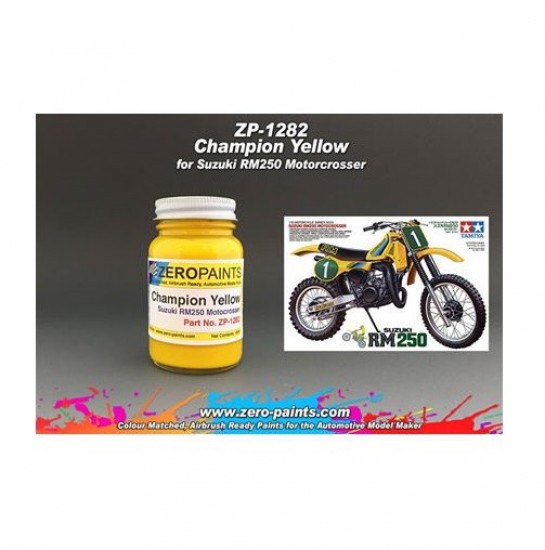 Suzuki Champion Yellow RM250 Motocrosser Bike (Tamiya) 60ml