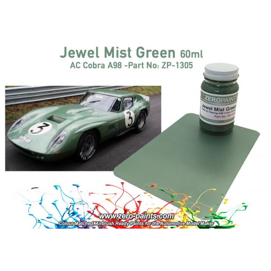 AC Cobra Coupe A98 Le Mans 1964 Jewel Mist Green Paint 60ml