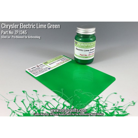 Chrysler Electric Lime Green Paint 60ml