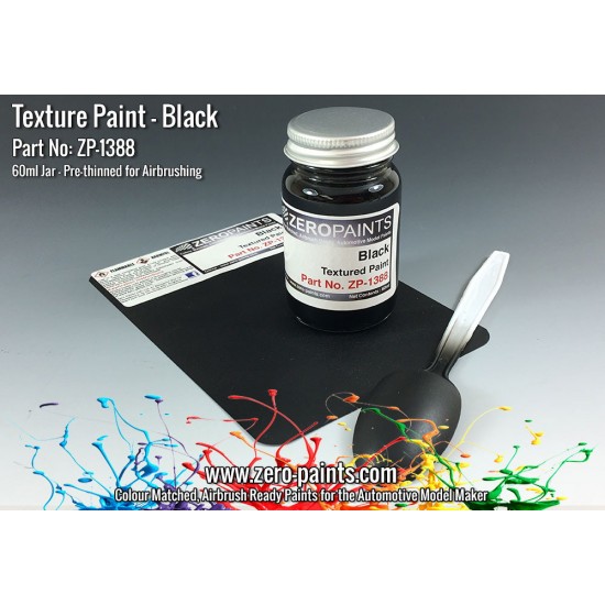 Black Textured Paint - 60ml (Engines, Interiors etc)