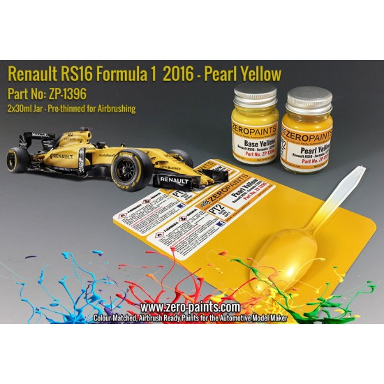 Renault RS16 Formula 1 2016 Pearl Yellow Set 2x30ml