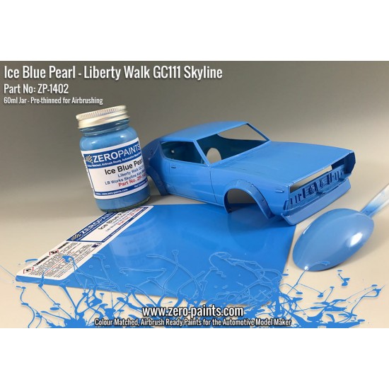 Ice Blue Pearl Paint for Liberty Walk GC111 Skyline (Ken Mary) for Aoshima 011478 60ml 