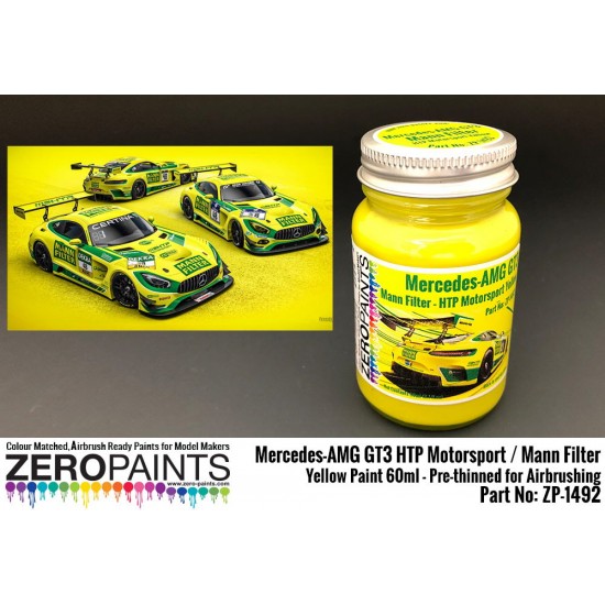 Mercedes-AMG GT3 HTP Motorsport / Mann Filter Yellow Paint 60ml