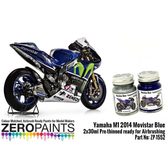 Yamaha M1 2014 Movistar Blue Paint Set (2 x 30ml)