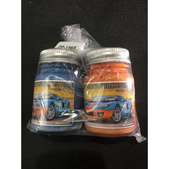 2006 Ford GT Heritage Livery Edition Blue and Orange Paint Set (2 x 30ml)