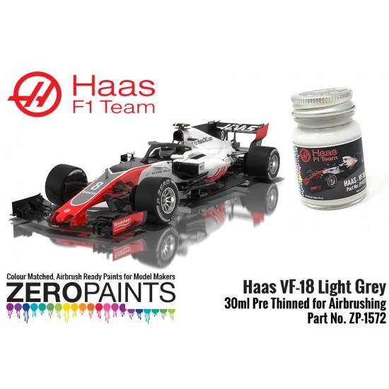 Haas VF-18 Light Grey Paint (30ml) for Pitwall SF70H Transkit