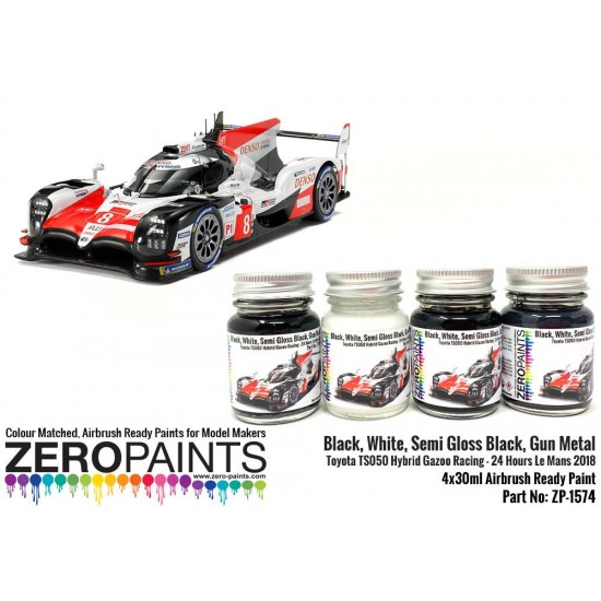 Toyota TS050 Hybrid Gazoo Racing Paint Set (4 x 30ml)