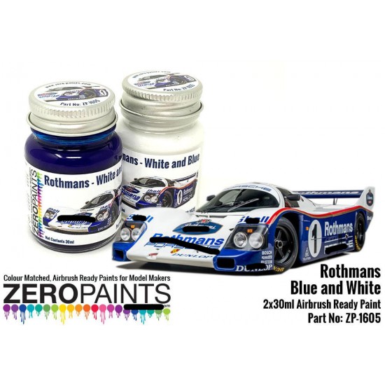 Rothmans Blue and White Paint Set (2x 30ml)