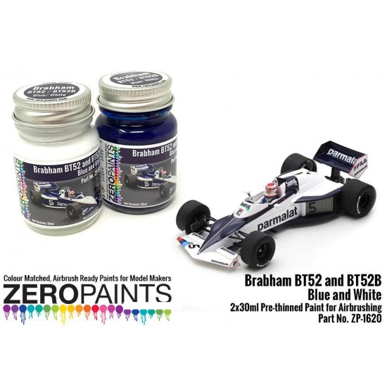 Brabham BT52 and BT52B Blue and White Paint Set 2x30ml