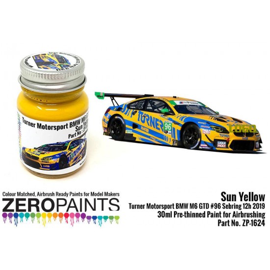 Sun Yellow Paint for Turner Motorsport BMW M6 GTD (30ml)