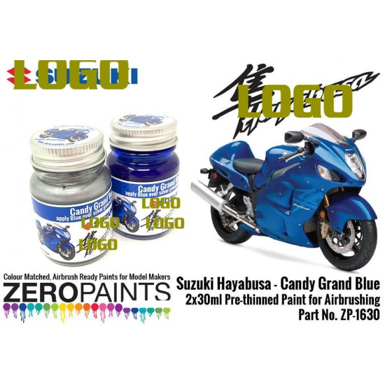 Suzuki Hayabusa - Candy Grand Blue Paint Set 2x30ml