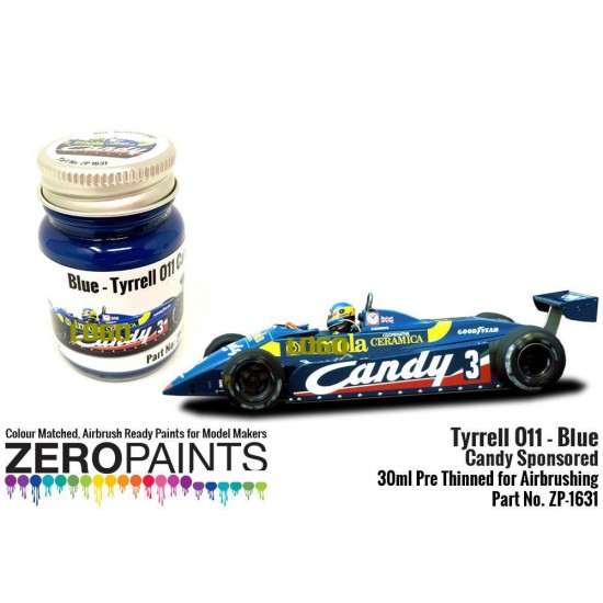 Tyrrell 011 Blue Paint Candy Sponsored (30ml)