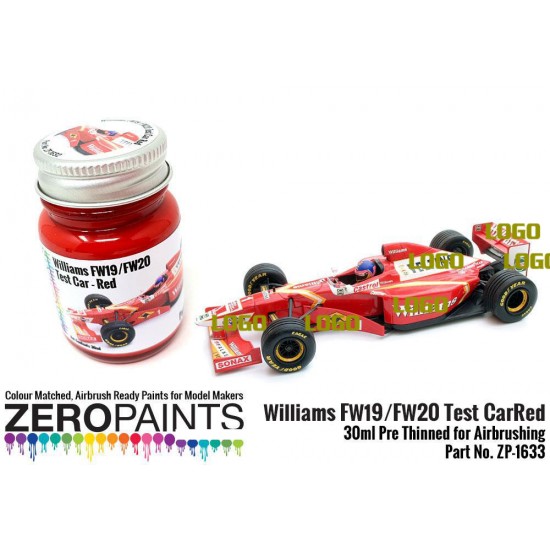 Williams FW19/FW20 Test Car - Red Paint (30ml)