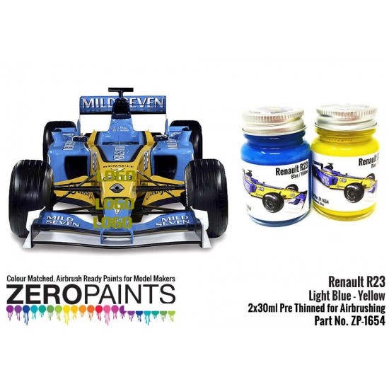 Renault R23 Blue/Yellow Paint Set 2x30ml