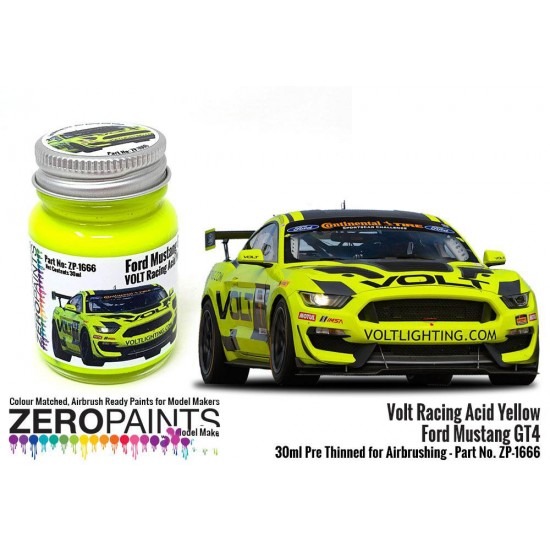 Volt Racing Acid Yellow for Ford Mustang GT4 Paint (30ml)
