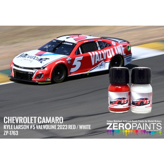 Chevrolet Camaro 2023 Kyle Larson Valvoline Red/White Paint Set (2x 30ml)