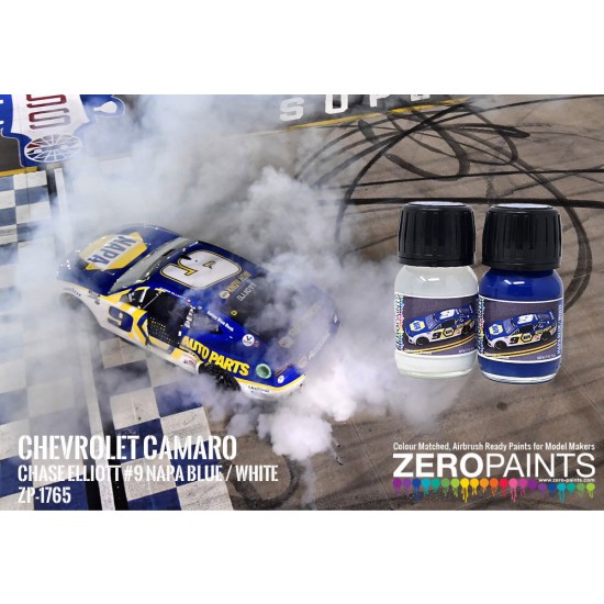 Chevrolet Camaro 2022 Chase Elliott #9 Napa Blue/White Paint Set (2x 30ml)