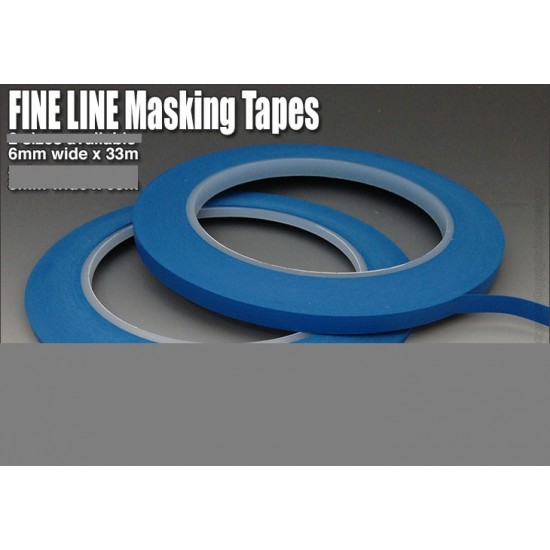 Fine Line Masking Tape (Width: 6mm, Length: 33m)
