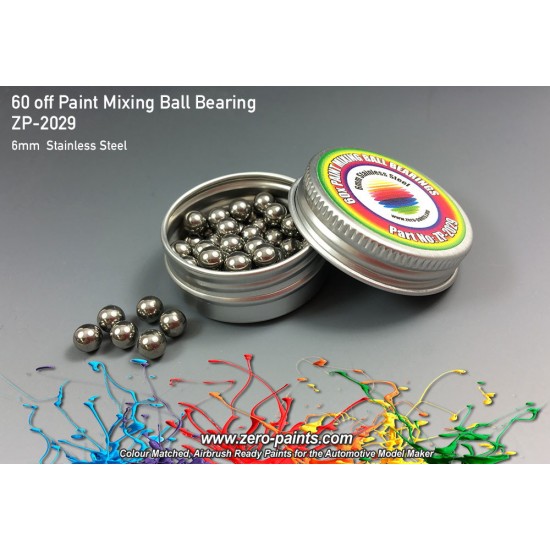 Stainless Steel Paint Mixing Ball Bearings (6mm, 60pcs)