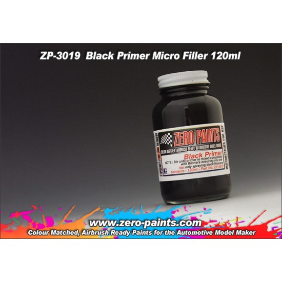 Black Primer/Micro Filler 120ml Airbrushing