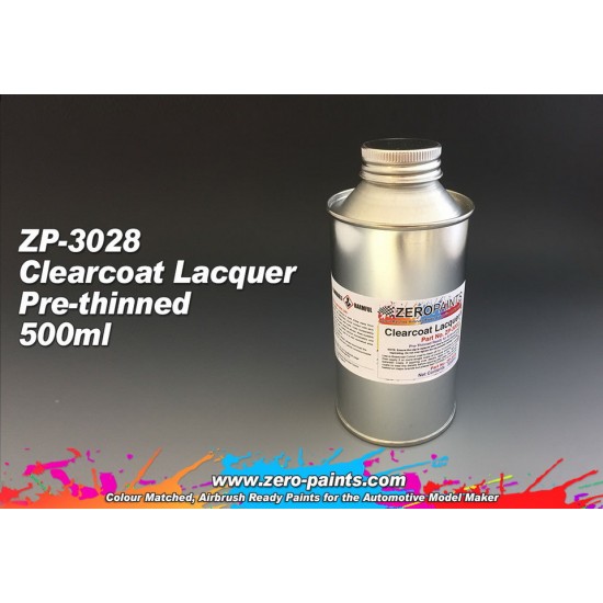 Clearcoat Lacquer 500ml (Pre-thinned for Airbrushing)