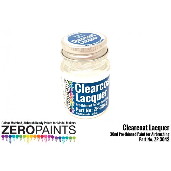 Clearcoat Lacquer 30ml (Pre-thinned ready for Airbrushing)