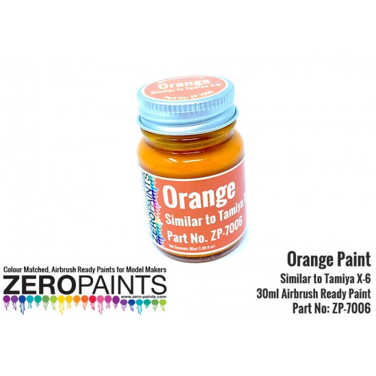 Orange Paint (30ml, Similar to Tamiya X-6)