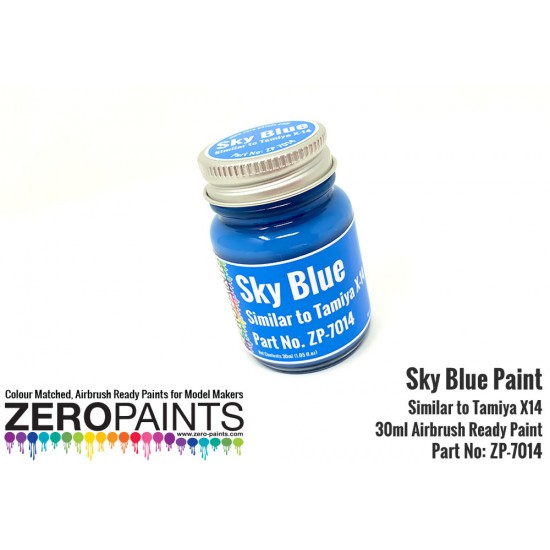 Sky Blue Paint (30ml, Similar to Tamiya X-14)