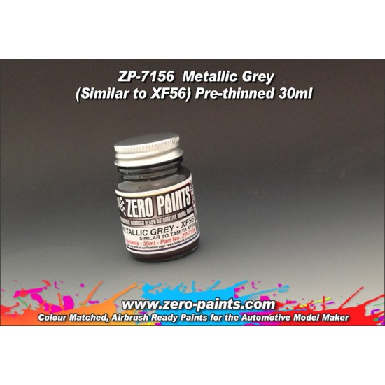 Metallic Grey Paint (Similar to Tamiya XF56) 30ml