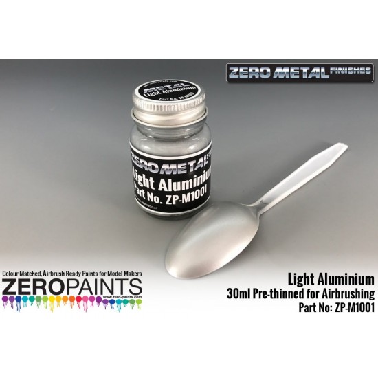 Light Aluminium Paint - 30ml - Zero Metal Finishes