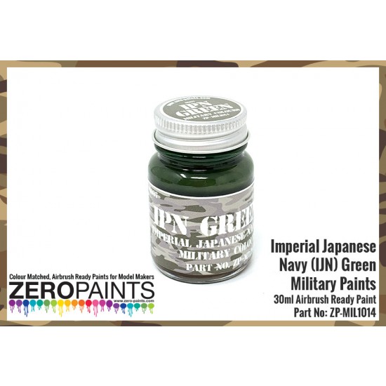 Zero Military Colour Paint - Imperial Japanese Navy (IJN) Green (30ml)