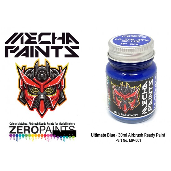 Mecha Paint - Ultimate Blue (30ml, pre-thinned ready for Airbrushing)