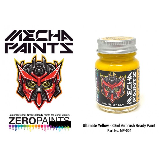 Mecha Paint - Ultimate Yellow (30ml, pre-thinned ready for Airbrushing)