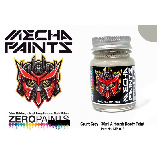 Mecha Paint - Grunt Grey (30ml, pre-thinned ready for Airbrushing)