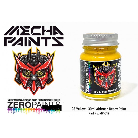 Mecha Paint - 93 Yellow (30ml, pre-thinned ready for Airbrushing)