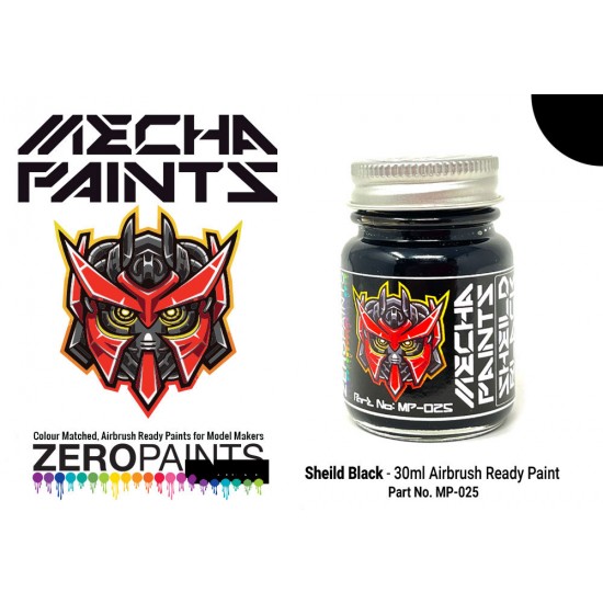 Mecha Paint - Shield Black (30ml, pre-thinned ready for Airbrushing)