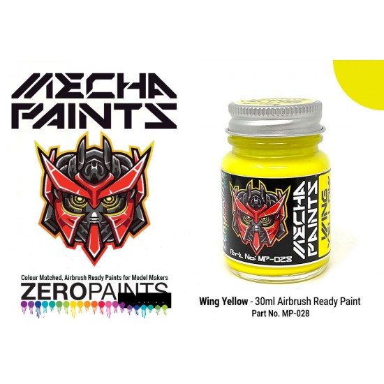 Mecha Paint - Wing Yellow (30ml, pre-thinned ready for Airbrushing)