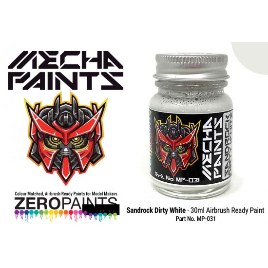 Mecha Paint - Sandrock Dirty White (30ml, pre-thinned ready for Airbrushing)