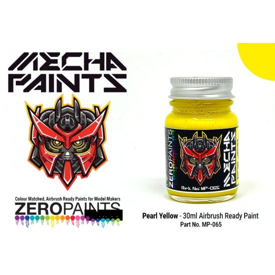 Mecha Paint - Pearl Yellow (30ml, pre-thinned ready for Airbrushing)