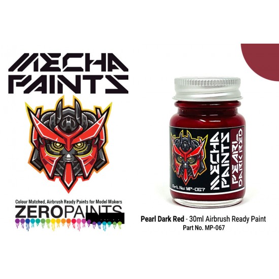 Mecha Paint - Pearl Dark Red (30ml, pre-thinned ready for Airbrushing)