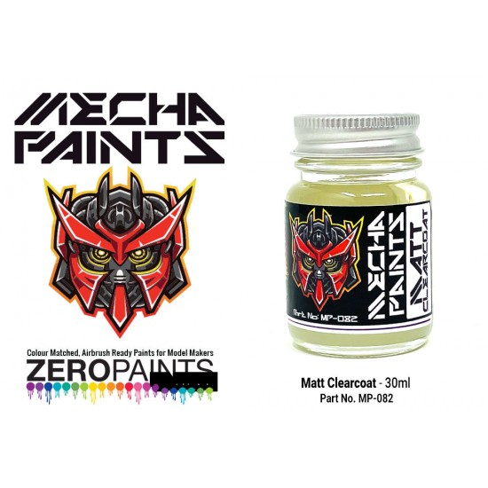 Mecha Paint - Matt Clearcoat (30ml, pre-thinned ready for Airbrushing)