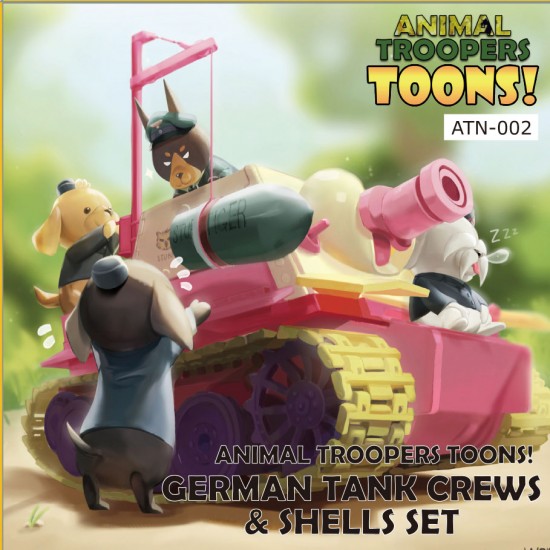 Animal Troopers TOONS! - German Tank Crews & Shells Set