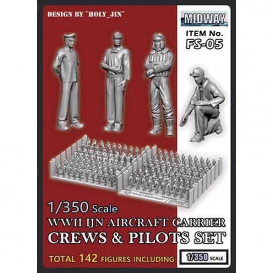 1/350 IJN (Japanese Navy) Aircraft Carrier Crews & Pilots