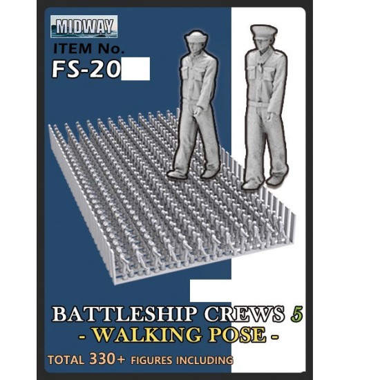 1/350 US BattleShip Crews #5 - Walking Pose (330 figures)