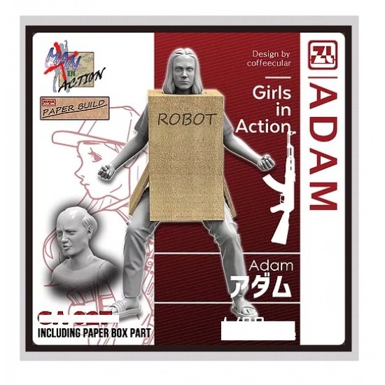 1/24 Girls in Action Series - Adam (resin figure & paper)